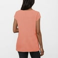 thumbnail image 4 of HBYJLZYG Slim Fashion Women's Casual Solid Color Short Sleeve Round-Neck Blouses Shirts, 4 of 7