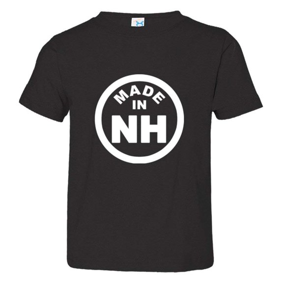 PleaseMeTees™ Toddler Born Made In New Hampshire NH Logo Label HQ Tee