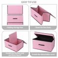 thumbnail image 5 of HONEIER Large Toy Box, Toy Box with Lid, Foldable Toy Box Storage Chest for Kids Playroom Nursery Living Room, 24 x 16 x 12 Inches, Pink, 5 of 11