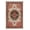 Ivory/Red, variant on SAFAVIEH Kashan Mason Oriental Area Rug, Red/Blue, 4' x 6'