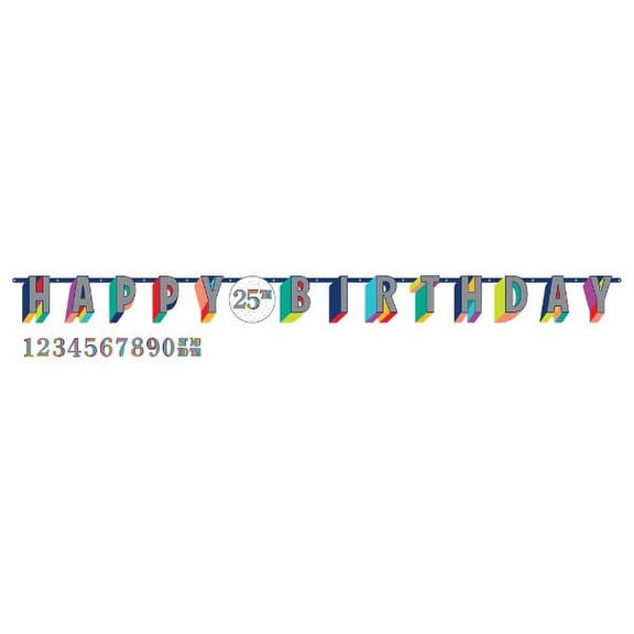 Here's to Your Birthday Letter Banner