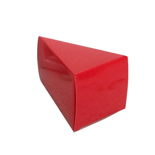 Triangular Candy Box (Sold in Small Red 10PCS) Triangular Wedding Candy Box White Cardboard ...