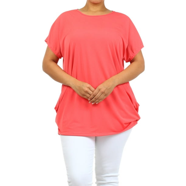 walmart tunic tops plus size
