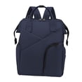 thumbnail image 3 of Diaper Bag Mother Bag Large Storage Space Adjustable Shoulder Strap for Walking, blue, 3 of 8