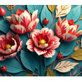 thumbnail image 4 of Floral Design Background Banner Party Decorations Backdrop for Garden Parties Outdoor Celebrations Spring Events and Photo Shoots, 4 of 4