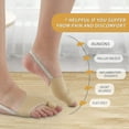 thumbnail image 4 of Hallux Valgus Correction Socks Foot Care Hallux Valgus Corrector High Elastic Day And Night With Toe Splitter, 4 of 5