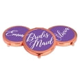 thumbnail image 4 of Koyal Wholesale Rose Gold Compact Mirror Bridesmaid Wedding Gift, Royal Purple, 1-Pack, 4 of 5