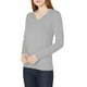 thumbnail image 2 of Ailaofu Women's V Neck Long Sleeve Solid Classic Knit Pullover Sweater Tops, 2 of 5