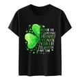 thumbnail image 2 of Aayomet St Patrick's Day Gym Shirts For Women Womens T Shirts Short Sleeve V Neck Casual Summer Tops Tshirts,Black M, 2 of 3