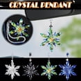 thumbnail image 2 of Car Charms for Rear View Mirror, Crystal Snowflake, Car Hanging Accessories, 4 in Faceted Blue, Winter Festive Accents, 2026 Dated, 1 Pc, 2 of 6