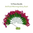 thumbnail image 5 of Nearly Natural UV-Resistant Outdoor Artificial Morning Glory Bush - 14" - Pink - Set of 12, 5 of 6