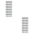 thumbnail image 4 of Cateissary Household Over the Door Storage Bag Sandals Bedroom Slippers Vertical 24 Living Organizer Room Sundries Shoes Grids Blanco 2Conjunto, 4 of 6