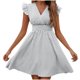 thumbnail image 1 of Vestido de Verano para las Mujeres Casual Rayas Manga Corta Cuello en V, Vestido de Poliéster de Moda para la Playa Y Diario, 1 of 6