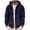 M10-Navy, variant on Rhuody Men Winter Hoodies O Neck Solid Color Long Sleeve Sweatshirts Sweatshirt M Navy