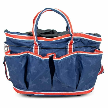 Jeffers Poplar Head Grooming Bag  Horse Grooming Organizer Tote with Pockets for Brushes  Tools  Clippers  Shampoo  Detangler  Stable Barn Kit Carrier for Horses  Pets  Livestock  Allegiance