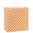 thumbnail image 4 of Hallmark Extra-Large Halloween Gift Bag (Orange and White Diagonal Stripes), 4 of 6