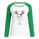 thumbnail image 4 of Tops Para Mujer Camisas de Manga Larga Otoño Primavera Patchwork Navidad Impreso Cuello Redondo Camiseta Casual Odeerbi ODB151558, 4 of 6