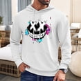 thumbnail image 1 of WILLBEST Sudaderas para Hombre, Moda Masculina, Informal, con Estampado Parcial, con Capucha, Manga Larga, con Cordón, Suéter con Capucha XXXXGrande, 1 of 3
