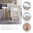 thumbnail image 2 of Banco 2 SILLA de bar FurnitureR Scargill Bar Blanco moderno, 2 of 6