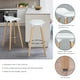 thumbnail image 2 of Banco 2 SILLA de bar FurnitureR Scargill Bar Blanco moderno, 2 of 6