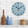 thumbnail image 3 of SKYSONIC Seashells on Wooden Planks Wall Clock 10 Inch Silent Non Ticking Round Clock Oil Painting Clock Easy to Read Clock for Living Room Bedroom Bathroom Home Decor, 3 of 7