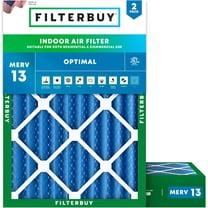 Filterbuy 25x28x4 MERV 13 Health Defense, Pleated HVAC AC Furnace Air Filters (2-Pack)