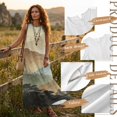 thumbnail image 7 of FOR U DESIGNS Mountain Forest Print Couple Matching Outfits Couple Shirt and Dress Linen-Like Men's Button Down Shirt Womens Sleeveless Summer Dress, 7 of 7