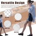 thumbnail image 2 of 5 Pairs Fishnet Tights for Women - High Waisted Thigh High Stockings, Hollow Mesh Pantyhose, Black Nylon Fishnets for Party Date Night, 2 of 6