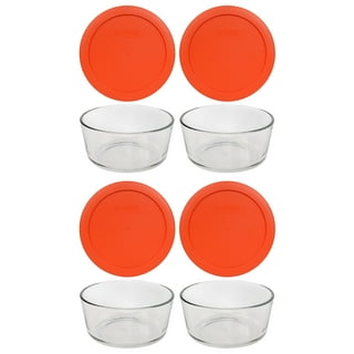 Pyrex (3) 7210-PC 3-Cup Set in Pumpkin Orange, Blue, and Meyer yellow