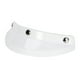 thumbnail image 2 of Visor de casco retro, pantalla universal de 3 broches para con 3 botones, fácil de instalar, reemplazo directo, accesorios, repuestos Blanco Yotijar pico de visera vintage, 2 of 7