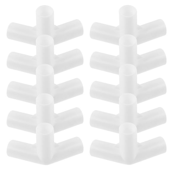 OUNONA 20-Pack Tent Pole Connectors, Three-Way Adapter Fittings for Tent Poles, Camping Tent Accessories