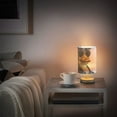 thumbnail image 6 of Duck Officer Sunglasses Table Lamp USB Bedside Desk Nightstand Lamp Printed Gifts Small Lamp Wood Base for Bedroom Living Room Kids Room College Dorm, 6 of 7