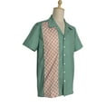 thumbnail image 2 of Two-tone Contrast Retro Cuban Casual Shirts, 2 of 6
