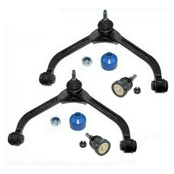 4 Pc Suspension Upper Control Arm   Lower Ball Joints New Kit Passenger & Driver Fits select: 2002-2004 JEEP LIBERTY