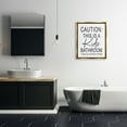 thumbnail image 2 of Stupell Industries Kids Bathroom No Control Casual Bathroom Sign Graphic Art Metallic Gold Floating Framed Canvas Print Wall Art, Design by Lettered and Lined, 2 of 6