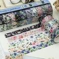 thumbnail image 5 of 10 Rolls Scrapbooking Decorative Tape Flower Masking Tape for Scrapbooking Journal Notebook Photo Frame Packaging, 5 of 13