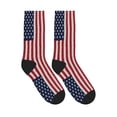 thumbnail image 4 of Women's Men's America Mexican Flag Colorful Novelty Pattern Crew Athletic Socks, 4 of 7