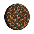 thumbnail image 1 of Balery Festive Squirrels Dark Forest Cubiertas para Neumáticos - Protector Resistente para Neumáticos de Camioneta, SUV, Remolque, Camper y RV-17 inch, 1 of 6