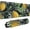Citrons Élégants d'Agrumes Dessinés à la Main, variante sur Tapis de Souris de Jeu Néon 31,5 x 11,8 Po, Grand Tapis de Souris Allongé avec Base en Caoutchouc Antidérapante et Bords Cousus, Long Tapis de Bureau pour Bureau, Maison et Jeux