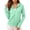 #0325-Green, variant on Womens Full Zip Hooded Athletic Jacket Long Sleeve Slim Fit Workout Jacket with Pockets and Thumb Holes