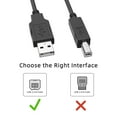 thumbnail image 3 of PGENDAR Black 6ft Printer USB 2.0 Cable Cord Transfer PC A to B Male Device for HP Jet Tank 2504dw Printer, 3 of 5