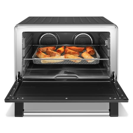 KitchenAid - Dual Convection Countertop Oven with Air Fry and Temperature Probe - KCO224 - Black Matte