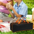 thumbnail image 6 of figatia Grill Utensil Storage Bag Lightweight Grill Bag for Outdoor Beach Party Yard Black, 6 of 7
