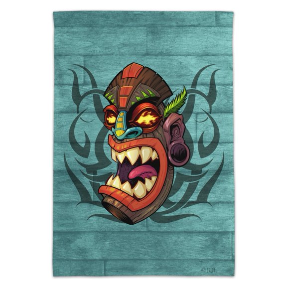 Tiki Head Island Tropical Hawaii Garden Yard Flag