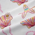 thumbnail image 5 of Manfei Grid Seashell Bow Blackout Curtains,Starfish Summer Window Curtains Pack of 2 (38x45 Each), 5 of 6