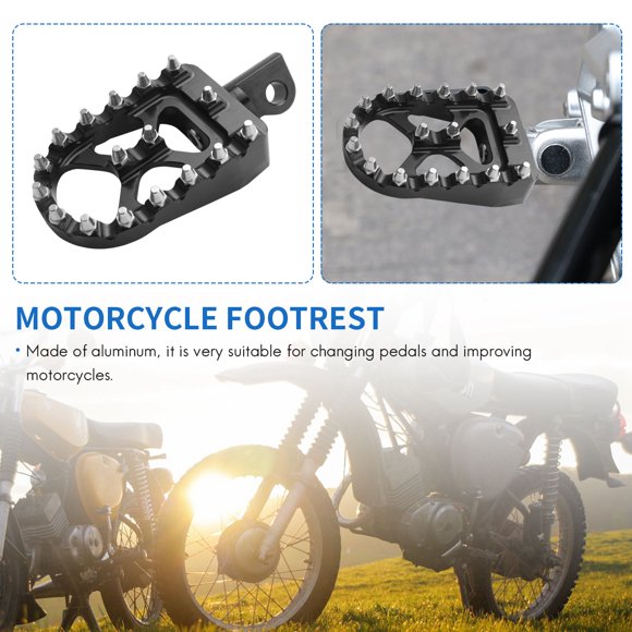 Repose-pieds Large pour Moto MX Tout-Terrain Style Rotatif 360° pour Sportster 883 Bobber Accessoires de Moto