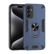 Allytechgroup Hybrid TPU PC Back Cover Case for Samsung Galaxy A13 4G, Military Grade Shockproof Ring Holder Kickstand Compatible with Car Mount Phone Case for Women Men, Navyblue