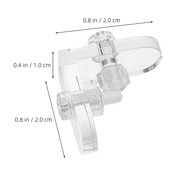 Tineasur Clear Acrylic L-Shape Brackets for DIY Projects and Display Cases 15Pcs
