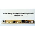 thumbnail image 1 of Do It Yourself Wall Decal Sticker I Can Do All Things Through Christ Which Strengtheneth Me. Philippians 413 Inspirational Life Bible Quote 6x20, 1 of 1