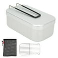 thumbnail image 1 of Lunch Box Steaming Rack Combo Set,Lunch Box Steaming Rack Lunch Box Steaming Rack Combo Camping Cookware Striking Appearance, 1 of 8